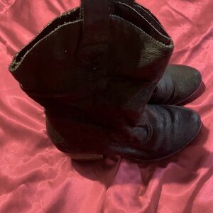 Women's Black Suede Boots